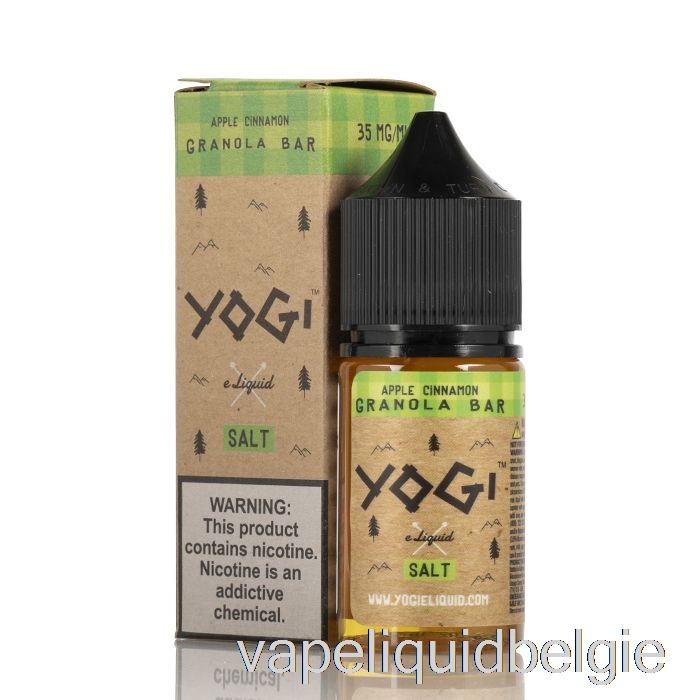 Vape België Appel Kaneel Mueslireep - Yogi Salts E-liquid - 30ml 35mg